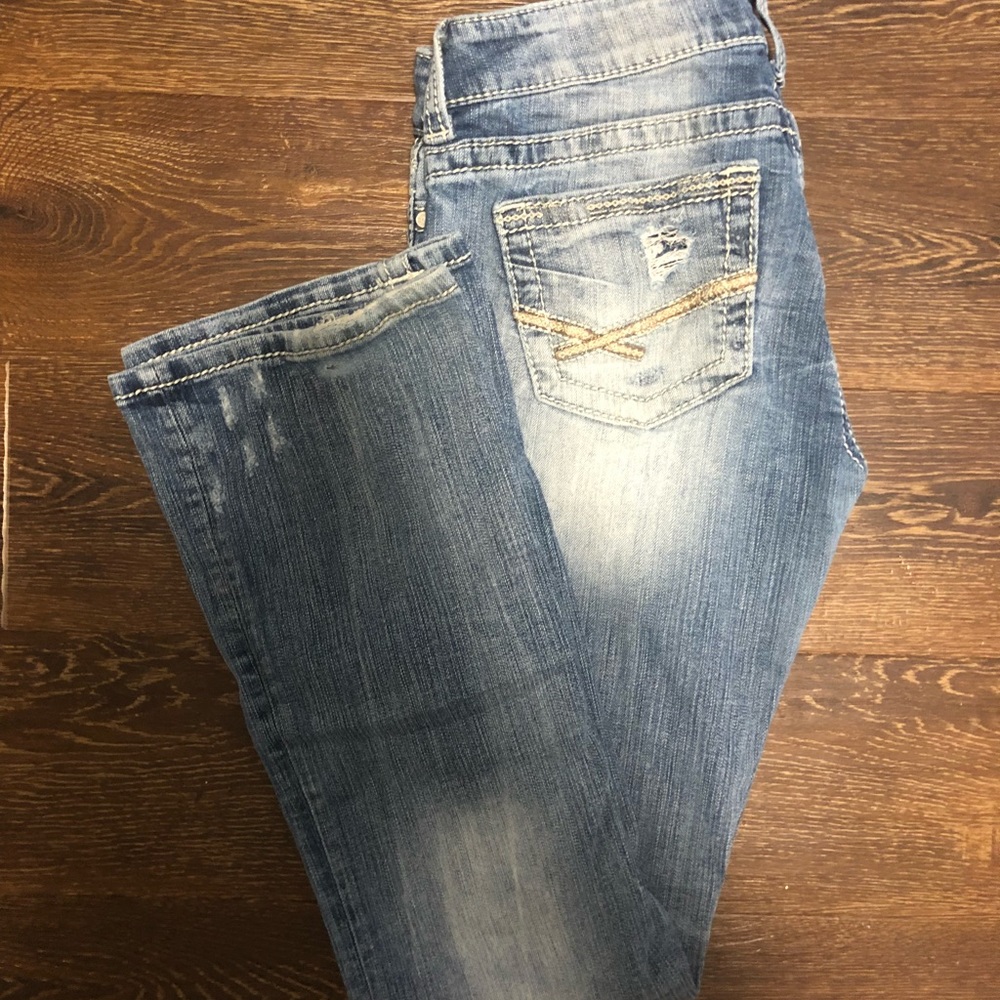Buckle Sabrina boot stretch jean